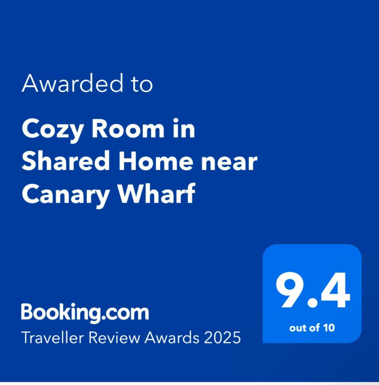 Cozy Room In Shared Home Near Canary Wharf London Eksteriør bilde